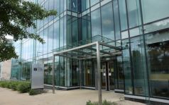 Main entrance of Mater Private Day Hospital, located in Cherrywood.