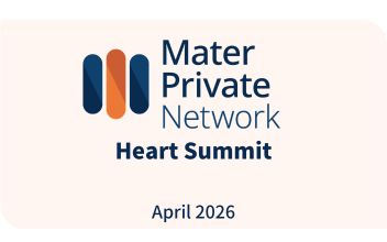 Mater Private Network logo with Heart Summit April 2026 as text